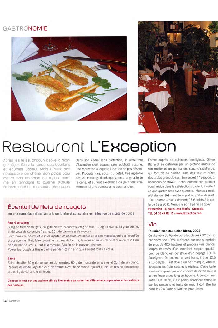 Restaurant L'exception